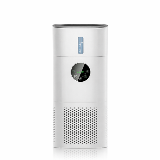 Purificateur d’Air 2-en-1 HEPA H13 – Allergies, Animaux et Fumée Maison - Blanc